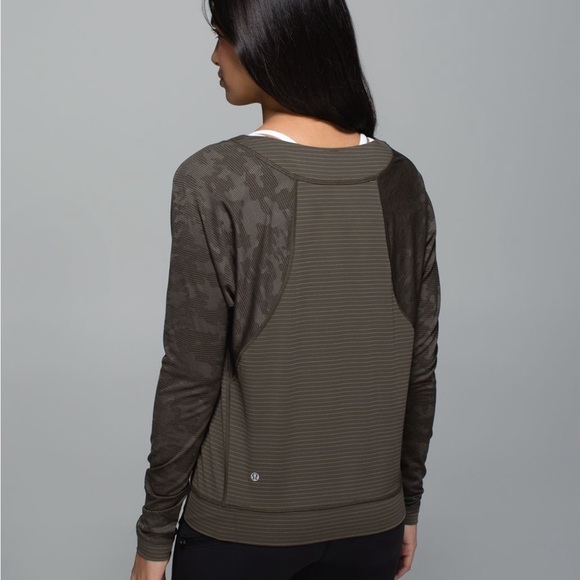 lululemon athletica Tops - LuLulemon Olive Green Camp Long Sleeve Top